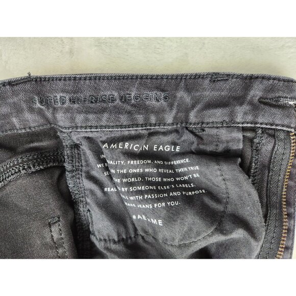 American Eagle Jeans Women's AE Next Level Stretch Super Hi-Rise Jegging Sz 8 - Picture 10 of 15